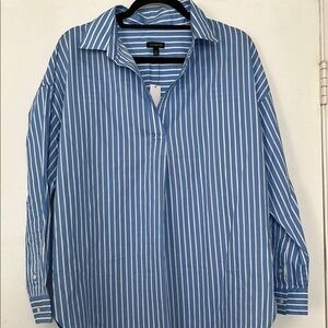 Talbots Blue Striped Women's Shirt